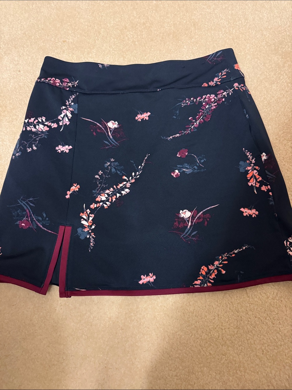 Navy print Callaway golf skort.